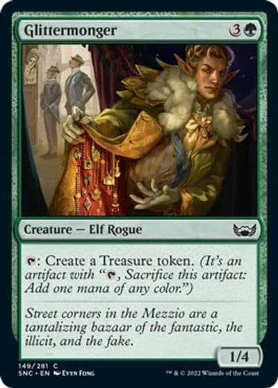 Glittermonger Streets of New Capenna Magic card
