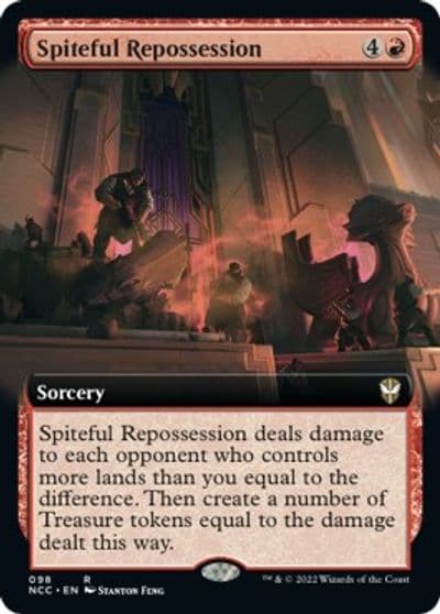 Spiteful Repossession Extended Art Commander: Streets of New Capenna Magic card