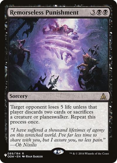 Remorseless Punishment The List Reprints Magic card