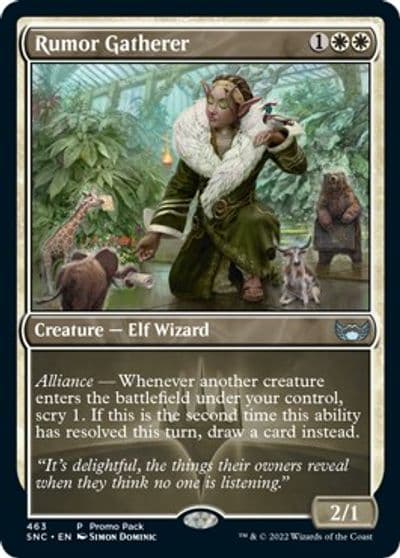 Rumor Gatherer Promo Pack: Streets of New Capenna Magic card