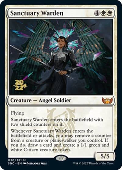 Sanctuary Warden Prerelease Cards Magic card