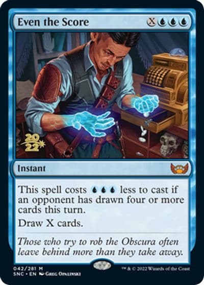 Even the Score Prerelease Cards Magic card