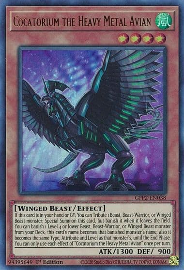 Cocatorium the Heavy Metal Avian Ghosts From the Past: The 2nd Haunting Yu-Gi-Oh! card