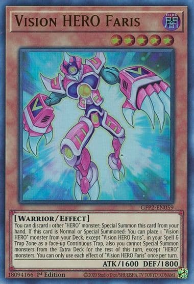 Vision HERO Faris Ghosts From the Past: The 2nd Haunting Yu-Gi-Oh! card