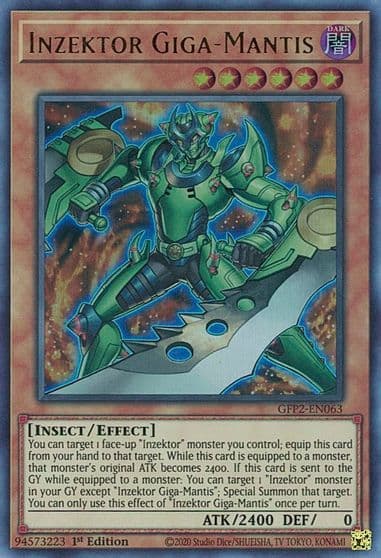 Inzektor Giga Mantis Ghosts From the Past: The 2nd Haunting Yu-Gi-Oh! card