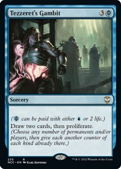 Tezzerets Gambit Commander: Streets of New Capenna Magic card