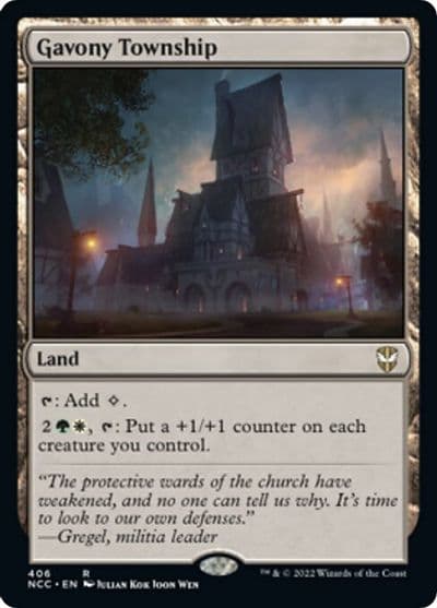 Gavony Township Commander: Streets of New Capenna Magic card