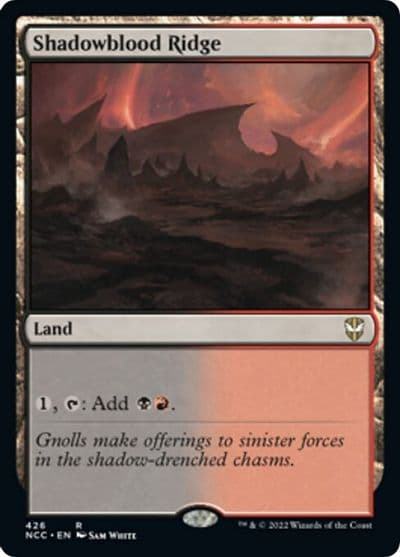 Shadowblood Ridge Commander: Streets of New Capenna Magic card