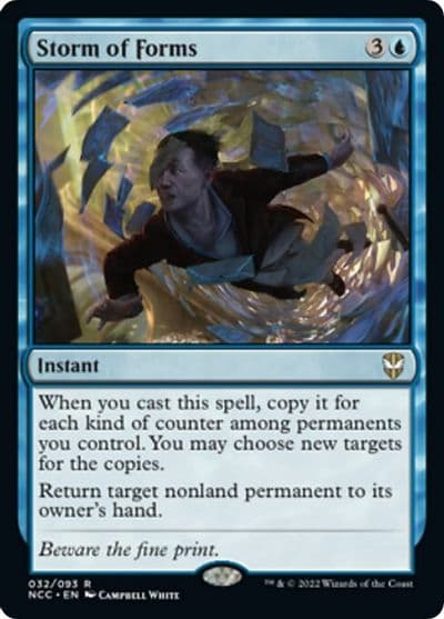 Storm of Forms Commander: Streets of New Capenna Magic card