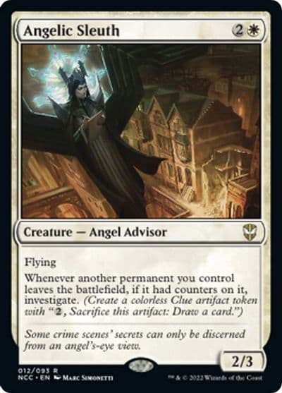Angelic Sleuth Commander: Streets of New Capenna Magic card