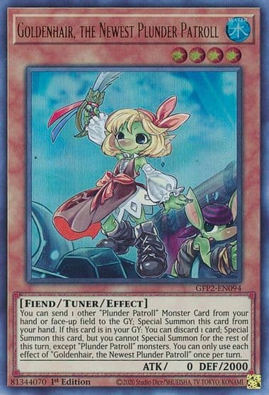 Goldenhair the Newest Plunder Patroll Ghosts From the Past: The 2nd Haunting Yu-Gi-Oh! card