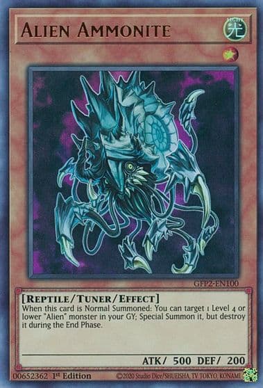 Alien Ammonite Ghosts From the Past: The 2nd Haunting Yu-Gi-Oh! card