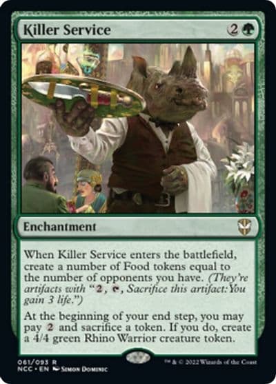 Killer Service Commander: Streets of New Capenna Magic card