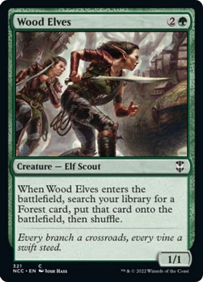 Wood Elves Commander: Streets of New Capenna Magic card