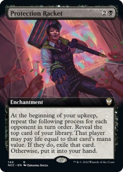 Protection Racket Extended Art Commander: Streets of New Capenna Magic card