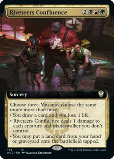 Riveteers Confluence Extended Art Commander: Streets of New Capenna Magic card