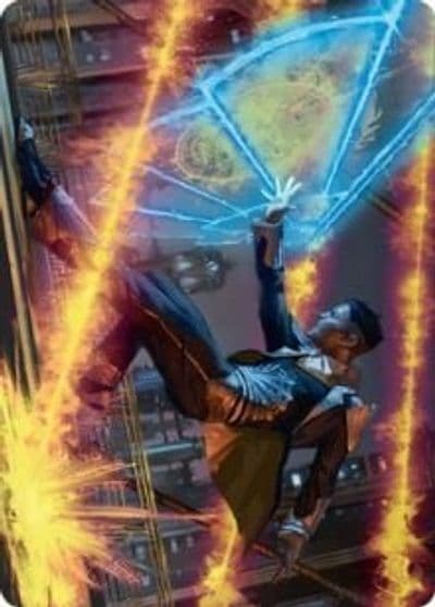 Wingshield Agent Art Card Art Series: Streets of New Capenna Magic card