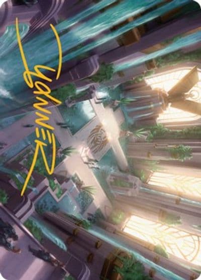 Sparas Headquarters Art Card Gold Stamped Signature Art Series: Streets of New Capenna Magic card