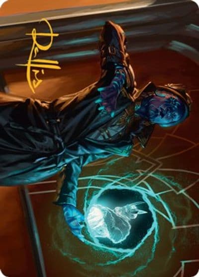Kamiz Obscura Oculus Art Card Gold Stamped Signature Art Series: Streets of New Capenna Magic card
