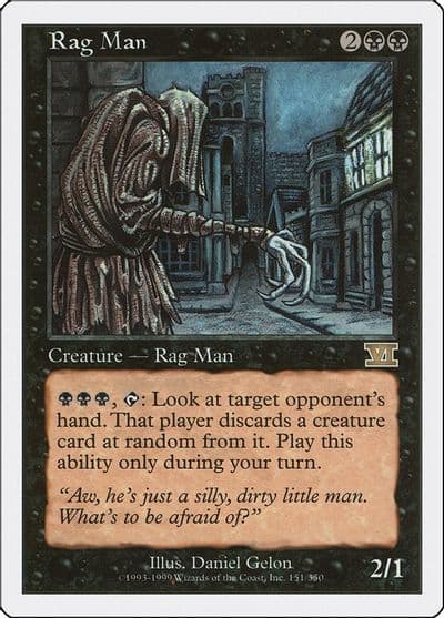 Rag Man Classic Sixth Edition Magic card