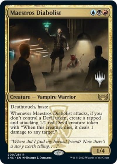 Maestros Diabolist Promo Pack: Streets of New Capenna Magic card