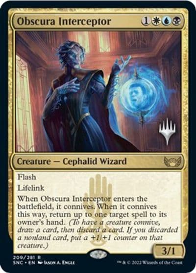 Obscura Interceptor Promo Pack: Streets of New Capenna Magic card