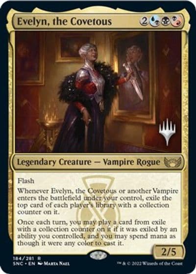 Evelyn the Covetous Promo Pack: Streets of New Capenna Magic card