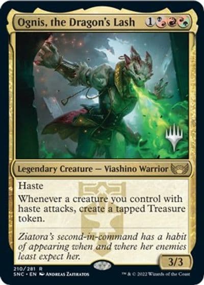 Ognis the Dragons Lash Promo Pack: Streets of New Capenna Magic card