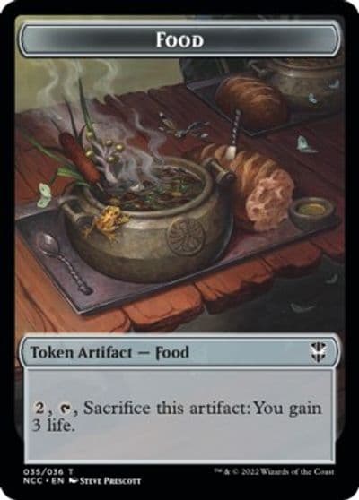 Food Citizen Double Sided Token Commander: Streets of New Capenna Magic card