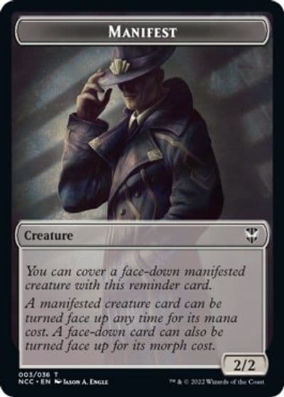 Manifest Copy Double Sided Token Commander: Streets of New Capenna Magic card