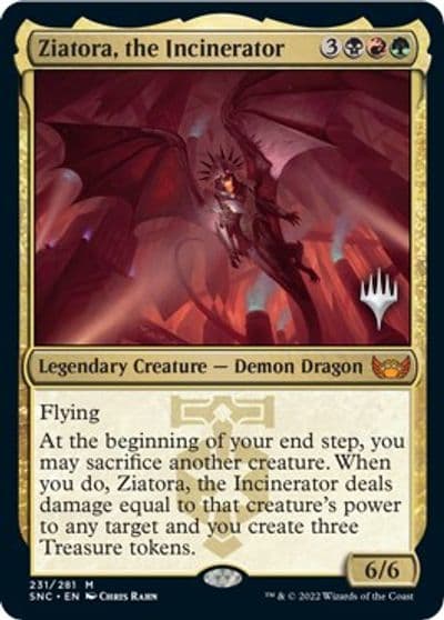Ziatora the Incinerator Promo Pack: Streets of New Capenna Magic card