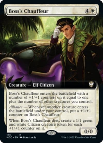 Bosss Chauffeur Extended Art Commander: Streets of New Capenna Magic card