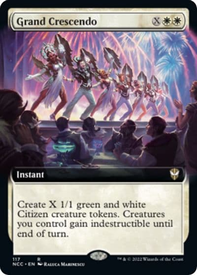 Grand Crescendo Extended Art Commander: Streets of New Capenna Magic card