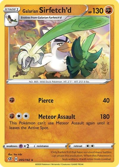 Galarian Sirfetch'd Deck Exclusives Pokemon card