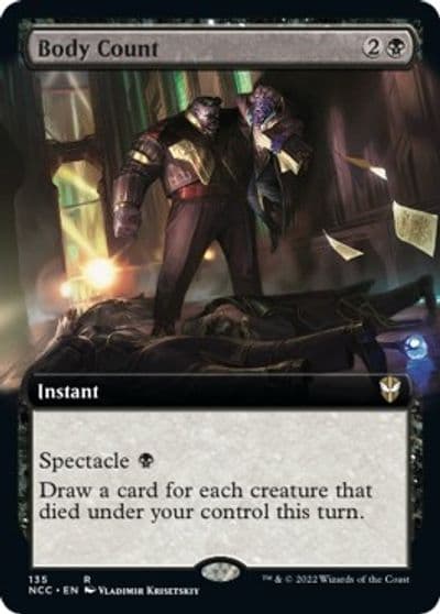 Body Count Extended Art Commander: Streets of New Capenna Magic card