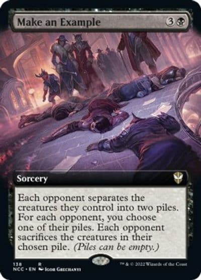 Make an Example Extended Art Commander: Streets of New Capenna Magic card