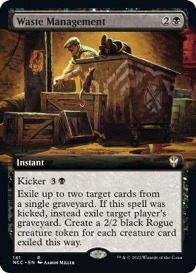 Waste Management Extended Art Commander: Streets of New Capenna Magic card