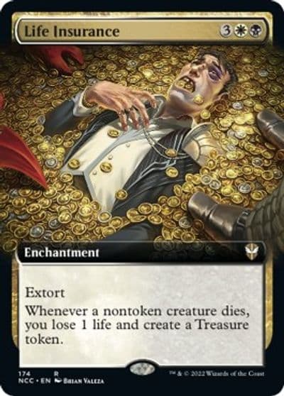 Life Insurance Extended Art Commander: Streets of New Capenna Magic card