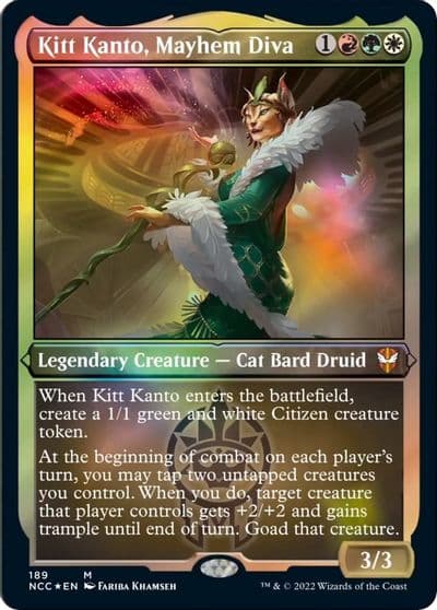 Kitt Kanto Mayhem Diva Display Commander Thick Stock Commander: Streets of New Capenna Magic card