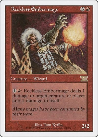 Reckless Embermage Classic Sixth Edition Magic card