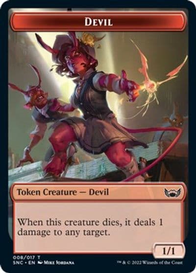 Devil Dog Double Sided Token Streets of New Capenna Magic card