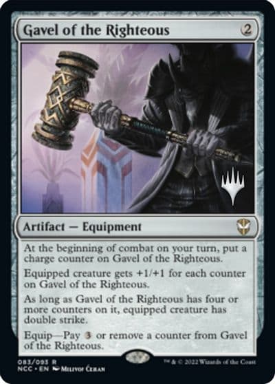 Gavel of the Righteous Promo Pack: Streets of New Capenna Magic card