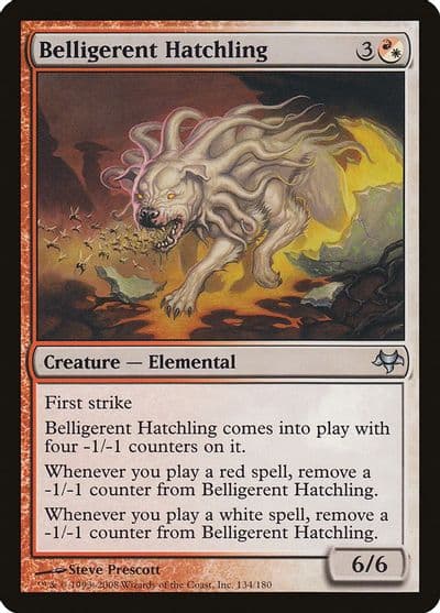 Belligerent Hatchling Eventide Magic card
