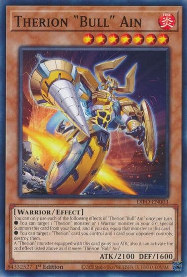 Therion Bull Ain Dimension Force Yu-Gi-Oh! card