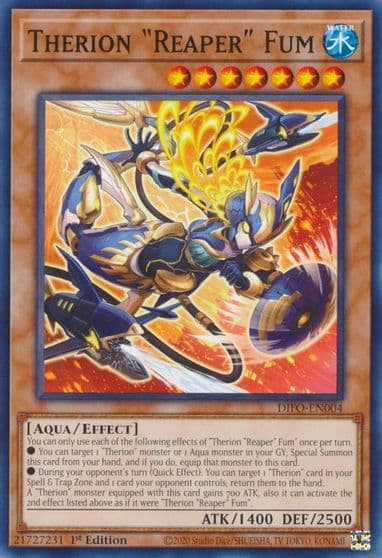 Therion Reaper Fum Dimension Force Yu-Gi-Oh! card