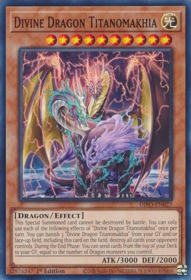 Divine Dragon Titanomakhia Dimension Force Yu-Gi-Oh! card