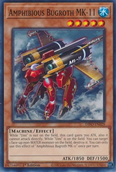 Amphibious Bugroth MK 11 Dimension Force Yu-Gi-Oh! card