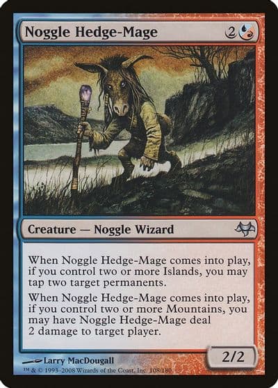 Noggle Hedge Mage Eventide Magic card