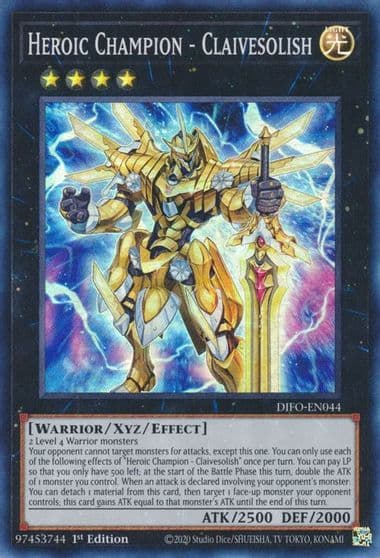 Heroic Champion Claivesolish Dimension Force Yu-Gi-Oh! card