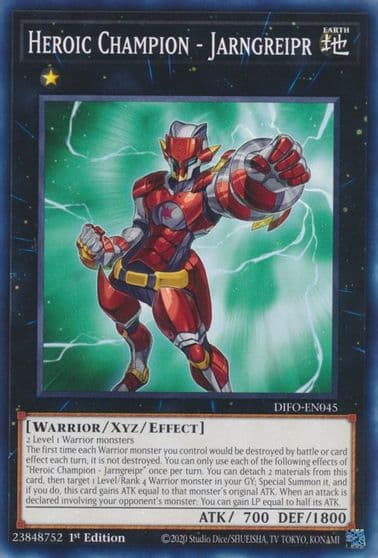 Heroic Champion Jarngreipr Dimension Force Yu-Gi-Oh! card